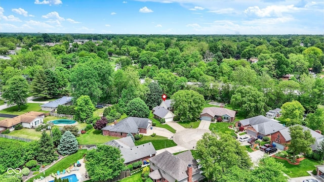 50 Charing Cross Rd, Indianapolis, IN 46217 - aerial view of residential area featuring a forest