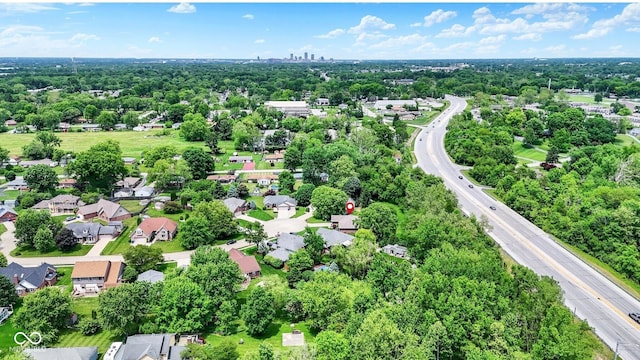 50 Charing Cross Rd, Indianapolis, IN 46217 - aerial perspective of suburban area with a tree filled landscape