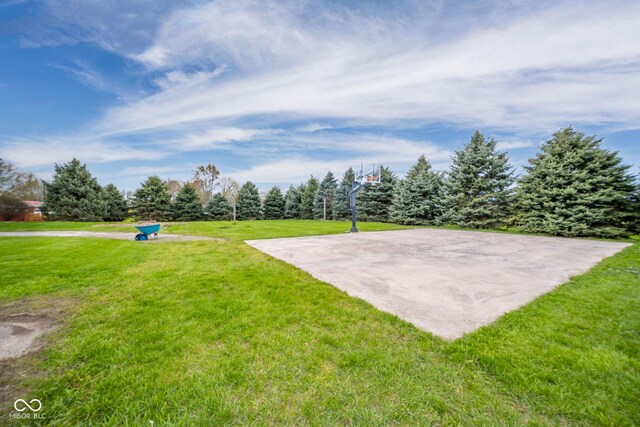 313 S Walnut St, New Castle, IN 47362 - view of green lawn featuring community basketball court
