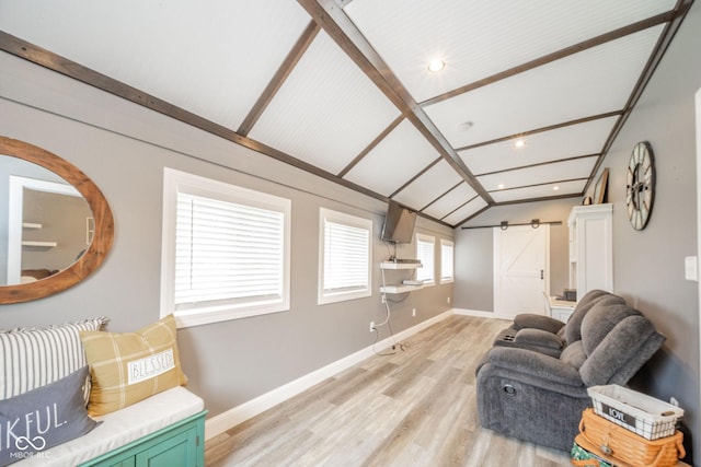 313 S Walnut St, New Castle, IN 47362 - living area featuring light wood-style flooring, baseboards, and recessed lighting