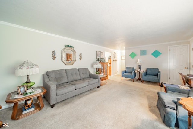 2900 Helms Rd, Anderson, IN 46016 - living area with crown molding and light carpet