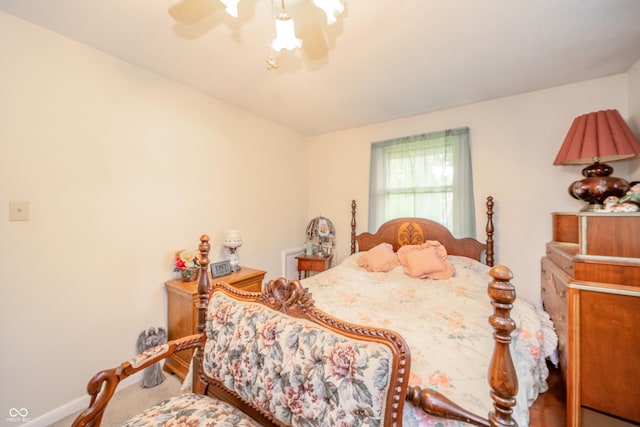 2900 Helms Rd, Anderson, IN 46016 - bedroom with carpet floors, baseboards, and ceiling fan