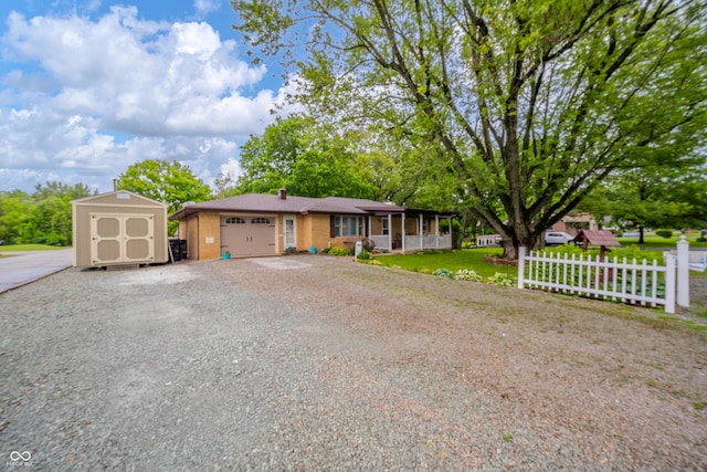 2900 Helms Rd, Anderson, IN 46016 - view of front of home featuring a garage and driveway