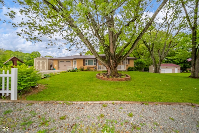 2900 Helms Rd, Anderson, IN 46016 - ranch-style house featuring a garage