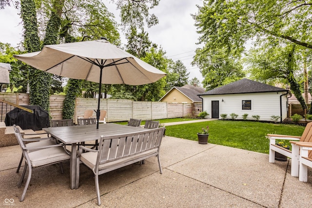 5254 N Park Ave, Indianapolis, IN 46220 - view of patio / terrace featuring outdoor dining area and grilling area