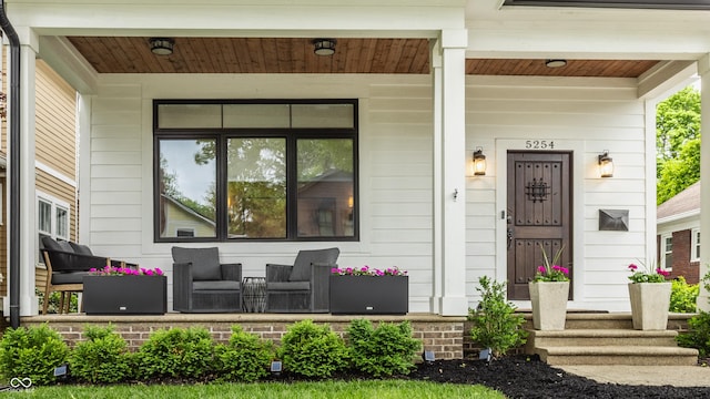 5254 N Park Ave, Indianapolis, IN 46220 - view of exterior entry with a porch
