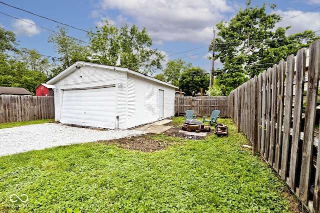4910 W Caven St, Indianapolis, IN 46241 - view of detached garage