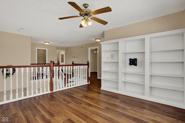 7637 Sand Run Ct, Indianapolis, IN 46259 - unfurnished room featuring ceiling fan, wood finished floors, and baseboards