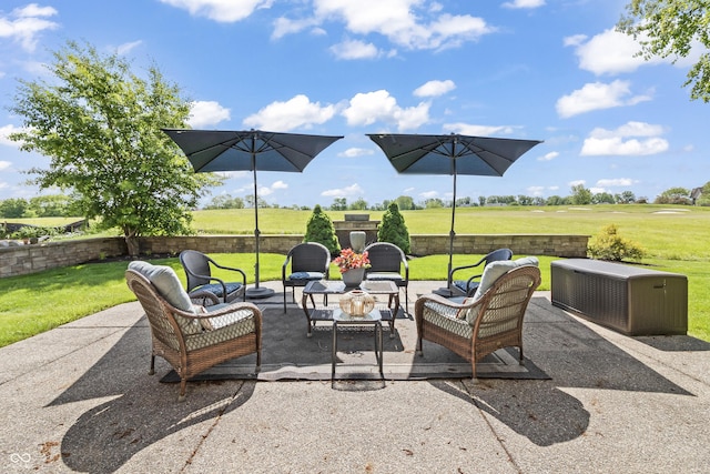 16502 Grand Cypress Dr, Noblesville, IN 46060 - view of patio / terrace with an outdoor living space