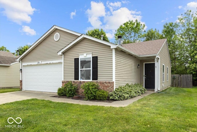 11821 Wapiti Way, Noblesville, IN 46060 - ranch-style home featuring concrete driveway, an attached garage, and brick siding