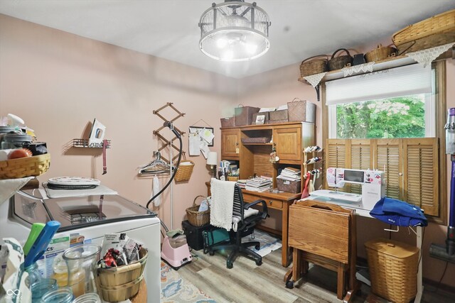 1712 S Flatrock River Rd, Rushville, IN 46173 - office space featuring light wood finished floors