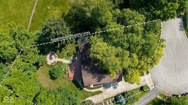 3479 Sugar Loaf Ct, Carmel, IN 46033 - aerial view of property and surrounding area featuring property parcel outlined