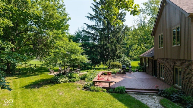 3479 Sugar Loaf Ct, Carmel, IN 46033 - view of yard with a deck