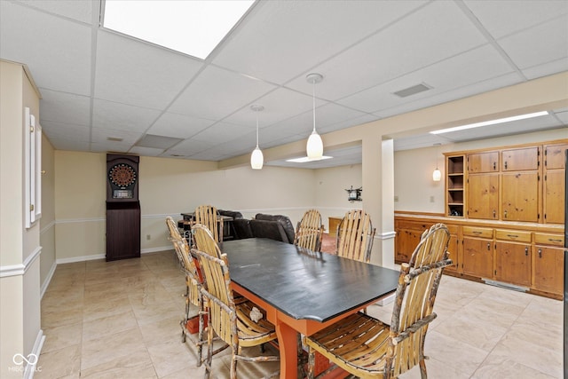 3479 Sugar Loaf Ct, Carmel, IN 46033 - dining area featuring a paneled ceiling and baseboards