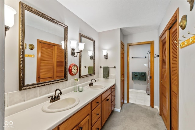 3479 Sugar Loaf Ct, Carmel, IN 46033 - bathroom with a closet and double vanity