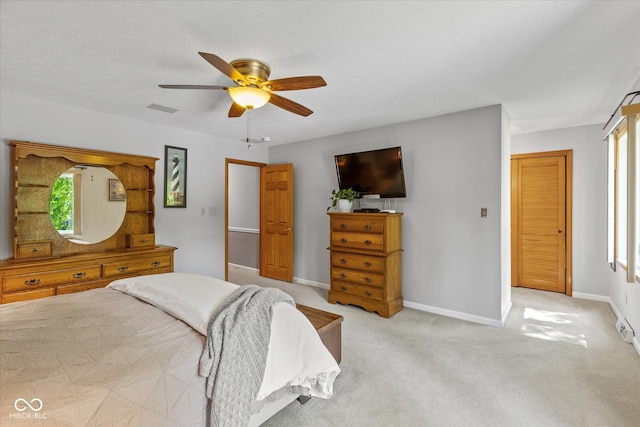 3479 Sugar Loaf Ct, Carmel, IN 46033 - bedroom with a ceiling fan and carpet floors