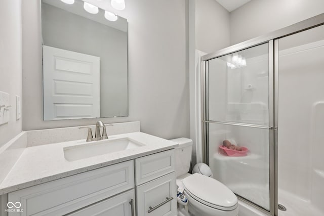15418 Tattersalls Ln, Fishers, IN 46040 - bathroom with vanity and a shower stall