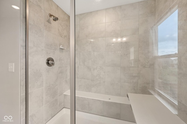15418 Tattersalls Ln, Fishers, IN 46040 - full bathroom with a tile shower