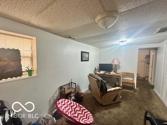162 N Gladstone Ave, Columbus, IN 47201 - home office with carpet and baseboards