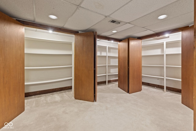 8934 Pinyon Ct, Indianapolis, IN 46260 - spacious closet with carpet and a paneled ceiling