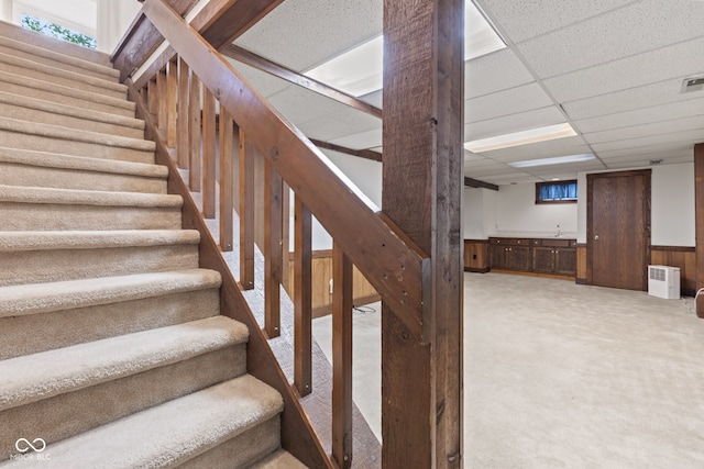 8934 Pinyon Ct, Indianapolis, IN 46260 - stairs featuring carpet floors