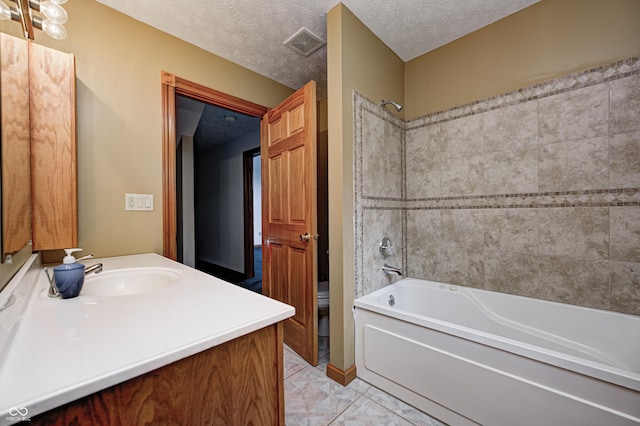 7333 State Road 42, Martinsville, IN 46151 - full bath featuring vanity, shower / tub combination, toilet, and marble finish flooring