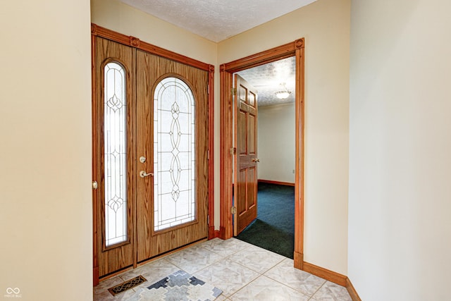 7333 State Road 42, Martinsville, IN 46151 - entryway featuring baseboards and a textured ceiling