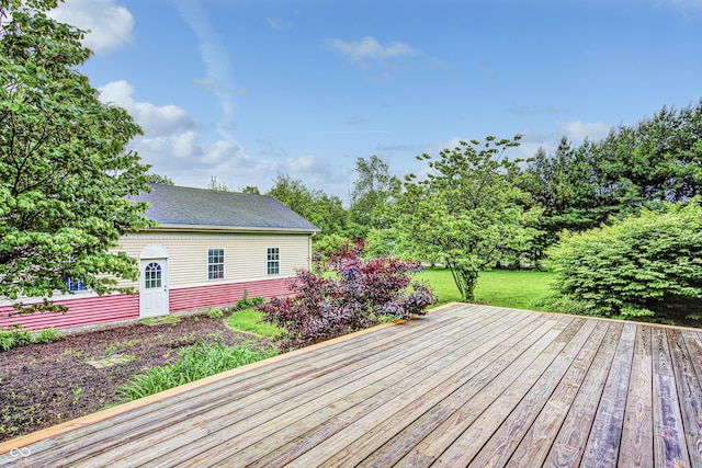 7333 State Road 42, Martinsville, IN 46151 - wooden deck with a lawn