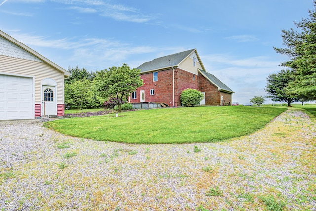 7333 State Road 42, Martinsville, IN 46151 - view of grassy yard featuring a garage