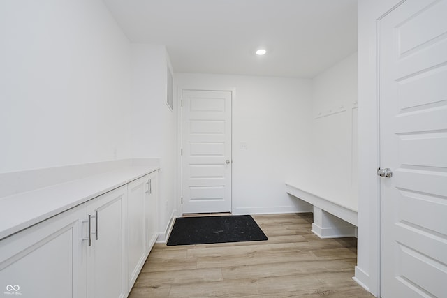 1510 Stonehaven Dr, Westfield, IN 46074 - mudroom with light wood-type flooring, recessed lighting, and baseboards