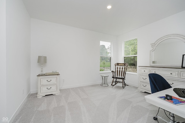 1510 Stonehaven Dr, Westfield, IN 46074 - office space with light carpet, baseboards, and recessed lighting