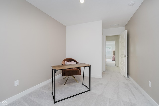 1510 Stonehaven Dr, Westfield, IN 46074 - office area featuring light carpet and baseboards