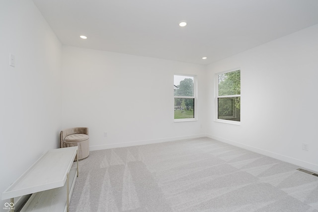 1510 Stonehaven Dr, Westfield, IN 46074 - spare room featuring light carpet, recessed lighting, and baseboards