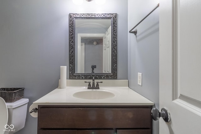 121 George Ct, Danville, IN 46122 - half bathroom with toilet and vanity