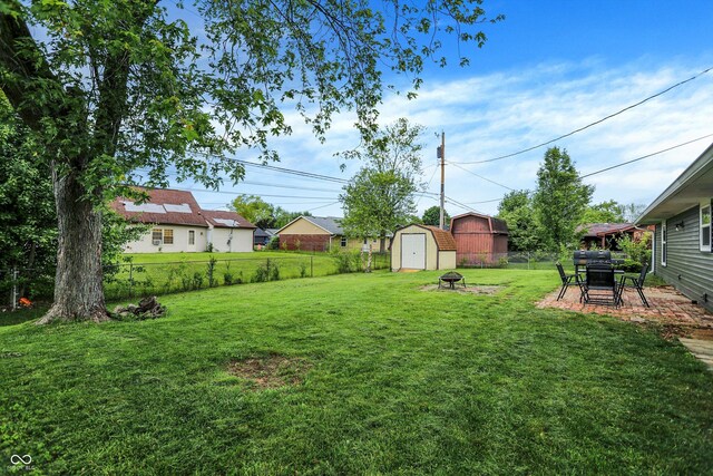 200 Forum Dr, Whiteland, IN 46184 - view of yard with an outdoor fire pit