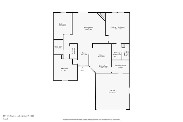 8446 S Paddleboat Ln, Pendleton, IN 46064 - home floor plan