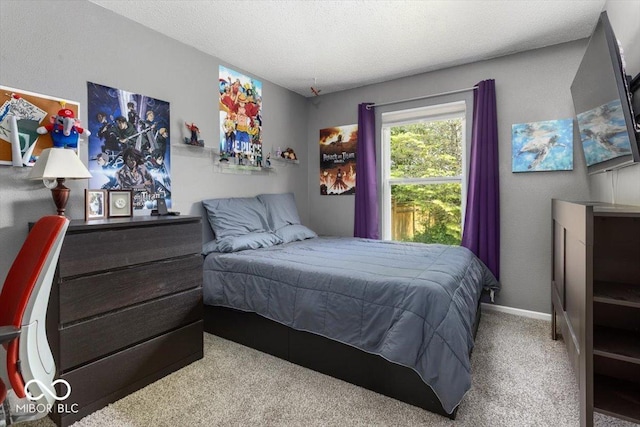 8446 S Paddleboat Ln, Pendleton, IN 46064 - carpeted bedroom featuring a textured ceiling