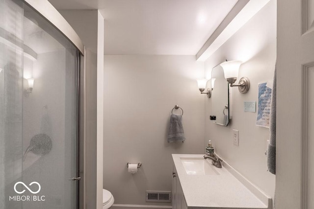 3934 N Kenwood Ave, Indianapolis, IN 46208 - full bath with a shower stall, vanity, toilet, and baseboards