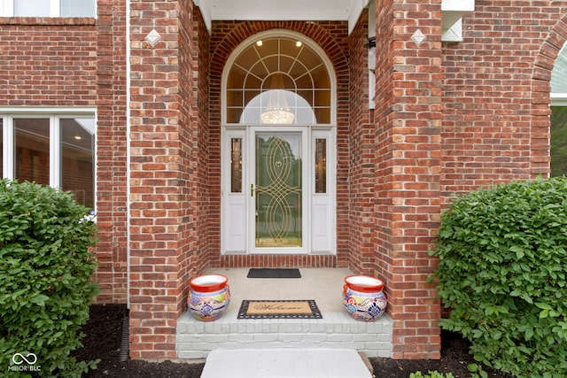 8723 Bergeson Dr, Indianapolis, IN 46278 - view of exterior entry with brick siding