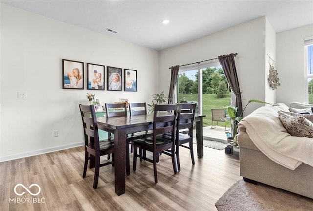 14350 Ludwell Ct, Fishers, IN 46037 - dining space with wood finished floors, healthy amount of natural light, recessed lighting, and baseboards