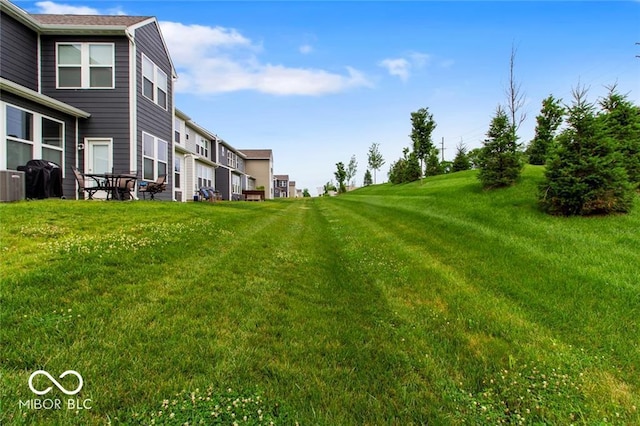 14350 Ludwell Ct, Fishers, IN 46037 - view of green lawn featuring central AC unit