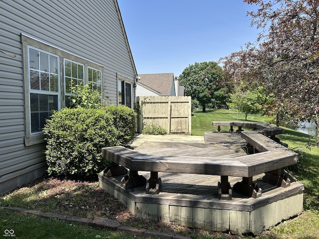 11014 Lake Run Dr, Fishers, IN 46038 - view of wooden deck