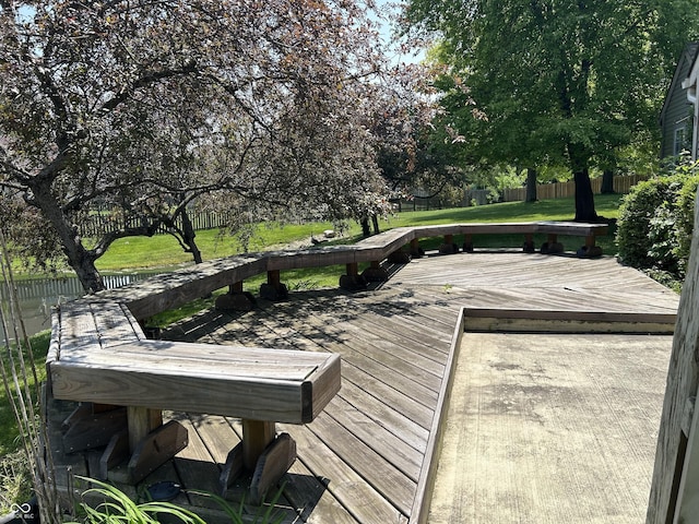 11014 Lake Run Dr, Fishers, IN 46038 - view of wooden deck