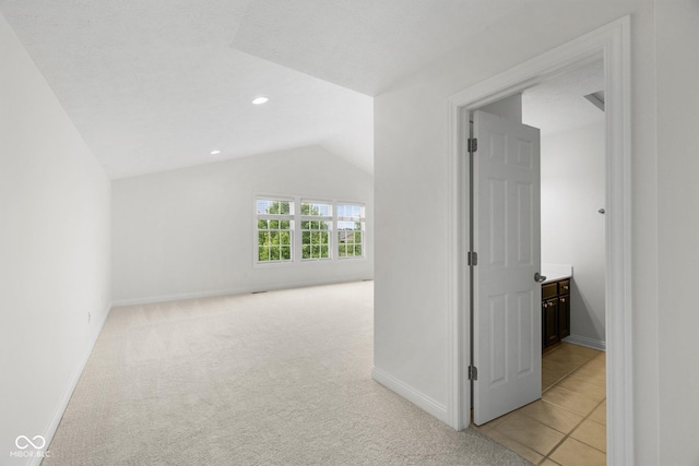 15292 Slateford Rd, Noblesville, IN 46062 - bonus room featuring lofted ceiling, recessed lighting, and light colored carpet