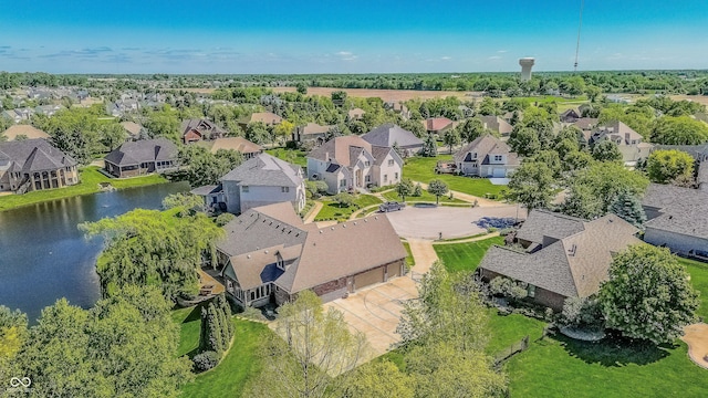 7093 Republic Ln, Indianapolis, IN 46259 - aerial view of residential area featuring a nearby body of water