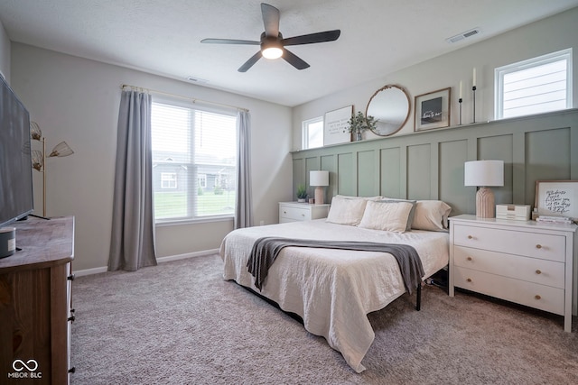 19144 Goins Blvd, Westfield, IN 46074 - carpeted bedroom with ceiling fan and baseboards