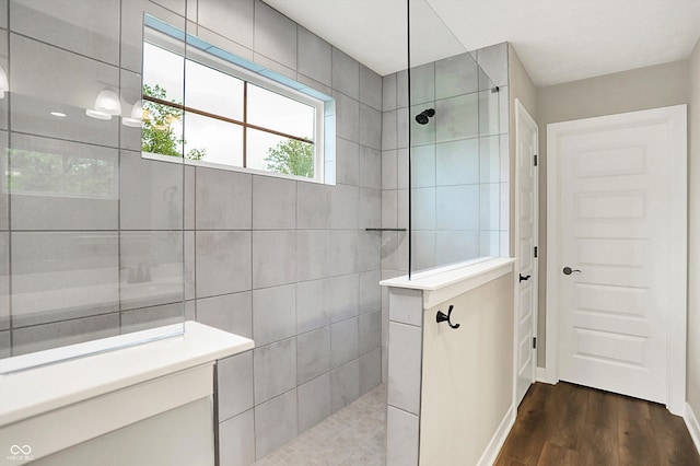 4602 Hayward Way, Westfield, IN 46062 - full bath with a walk in shower and wood finished floors