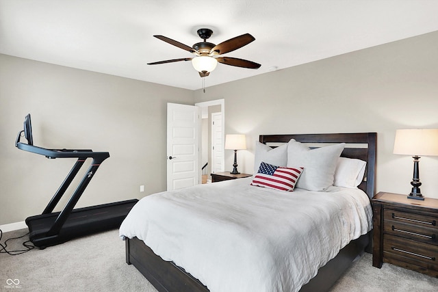 4602 Hayward Way, Westfield, IN 46062 - carpeted bedroom featuring baseboards and a ceiling fan