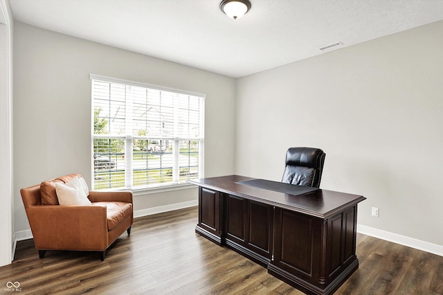 4602 Hayward Way, Westfield, IN 46062 - office with dark wood-type flooring and baseboards