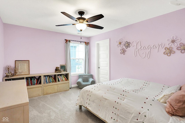 4602 Hayward Way, Westfield, IN 46062 - carpeted bedroom featuring a ceiling fan and baseboards